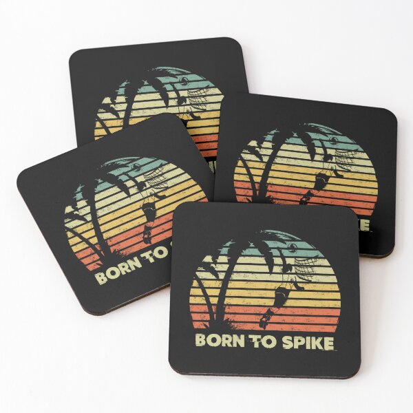 Item preview, Born To Spike Beach Volleyball Beach Palm Sport Sticker designed and sold by ximenagene.