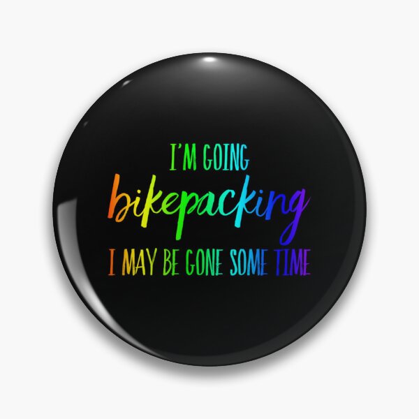 Item preview, I'm Going Bikepacking Sticker designed and sold by ayeshadanaqws.