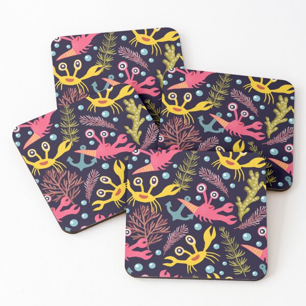 Item preview, Pattern with cute underwater animals  designed and sold by Robusta87.