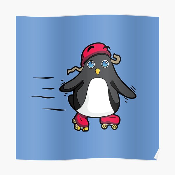 Little Baby Penguin Roller Skate Time! Poster