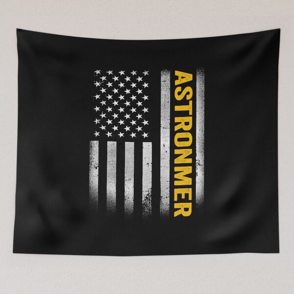 Aperçu de l'œuvre Astronmer Dad American Flag, Vintage USA Astronmer American Flag, Astronmer Dad Mens Womens Girls Christmas Fathers Day Gift créée et vendue par xlnv.