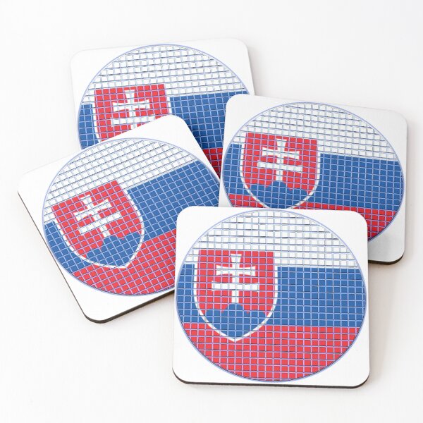 Item preview, Slovakia Flag Rounded - Squares Pixel  designed and sold by MoonElite.