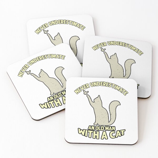 Item preview, never underestimate an old man with a cat designed and sold by ONPINI.