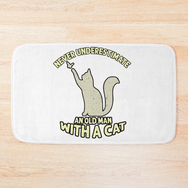 Item preview, never underestimate an old man with a cat designed and sold by ONPINI.