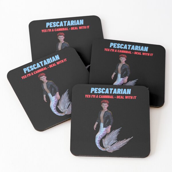 Item preview, Funny Pescatarian Quote And Cute Merman designed and sold by StormyMuse.