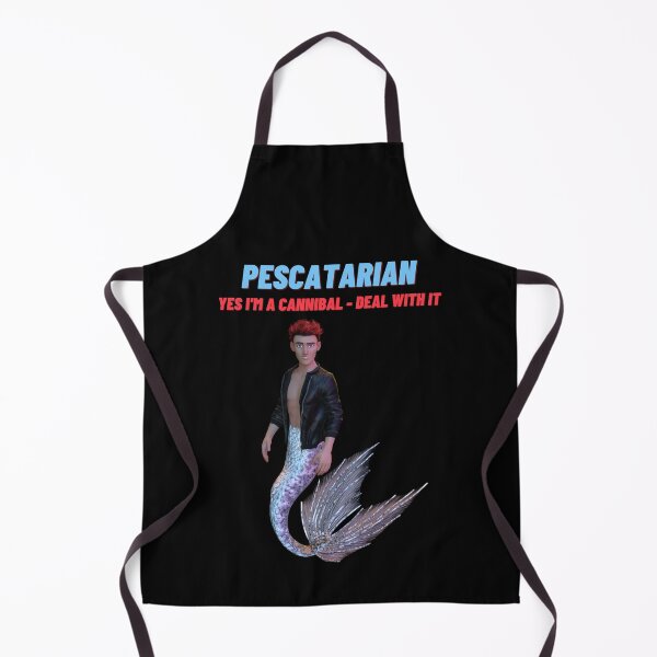 Item preview, Funny Pescatarian Quote And Cute Merman designed and sold by StormyMuse.