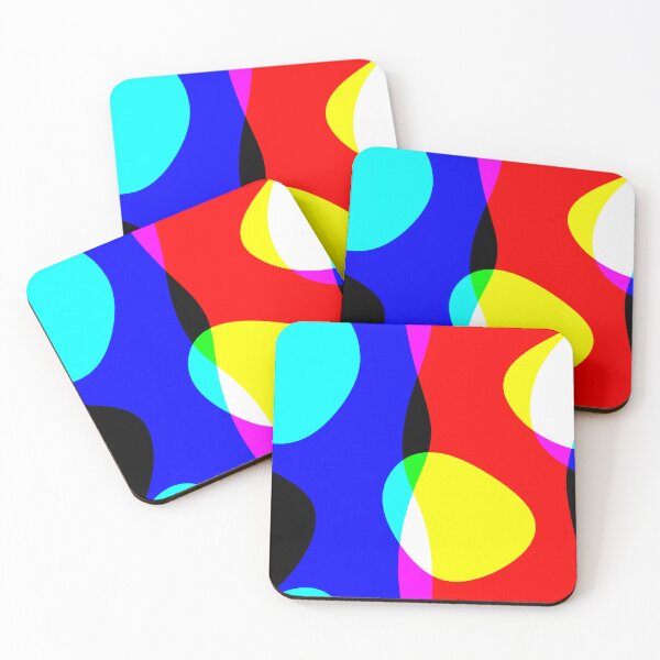 Item preview, Neon, Bright Primary Colors, Black Background, Linear, Psychedelic, Colorful Psychedelic Designs designed and sold by CreativeCranium.