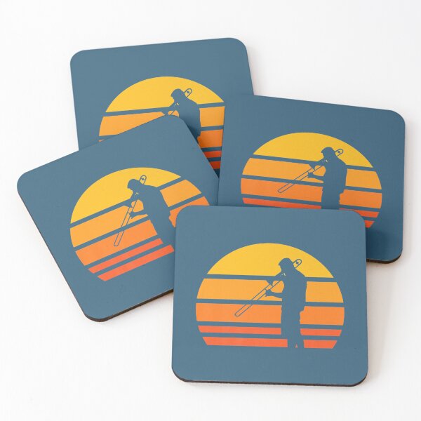 Item preview, Trombone Sunset Vintage Retro Trombones Funny Band Music Premium designed and sold by NuongLang.