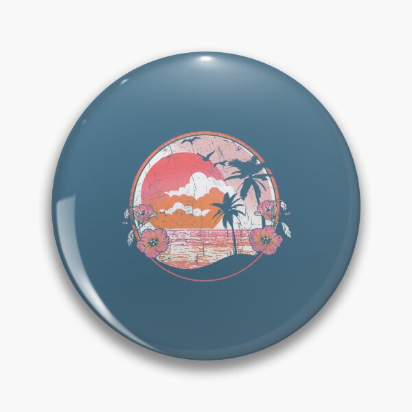 Item preview, Tropical Beach Sunset Theme Retro Distress Premium designed and sold by NuongLang.