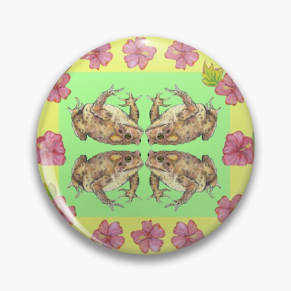 Item preview, Hibiscus Enchanted Toads designed and sold by Lisa Kimberly Glickman.