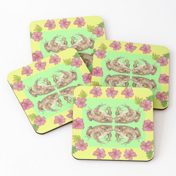 Item preview, Hibiscus Enchanted Toads designed and sold by Lisa Kimberly Glickman.