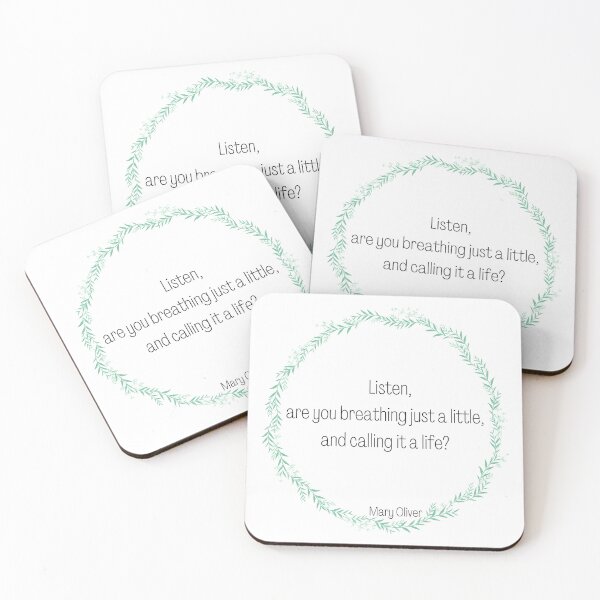 Item preview, Are You Breathing | Mary Oliver designed and sold by ArtistVenus.