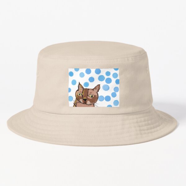 Wonky Cat No.1 Bucket Hat