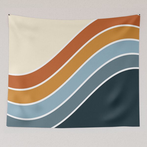 Item preview, 70s Vintage Retro Stripes Wave designed and sold by ind3finite.