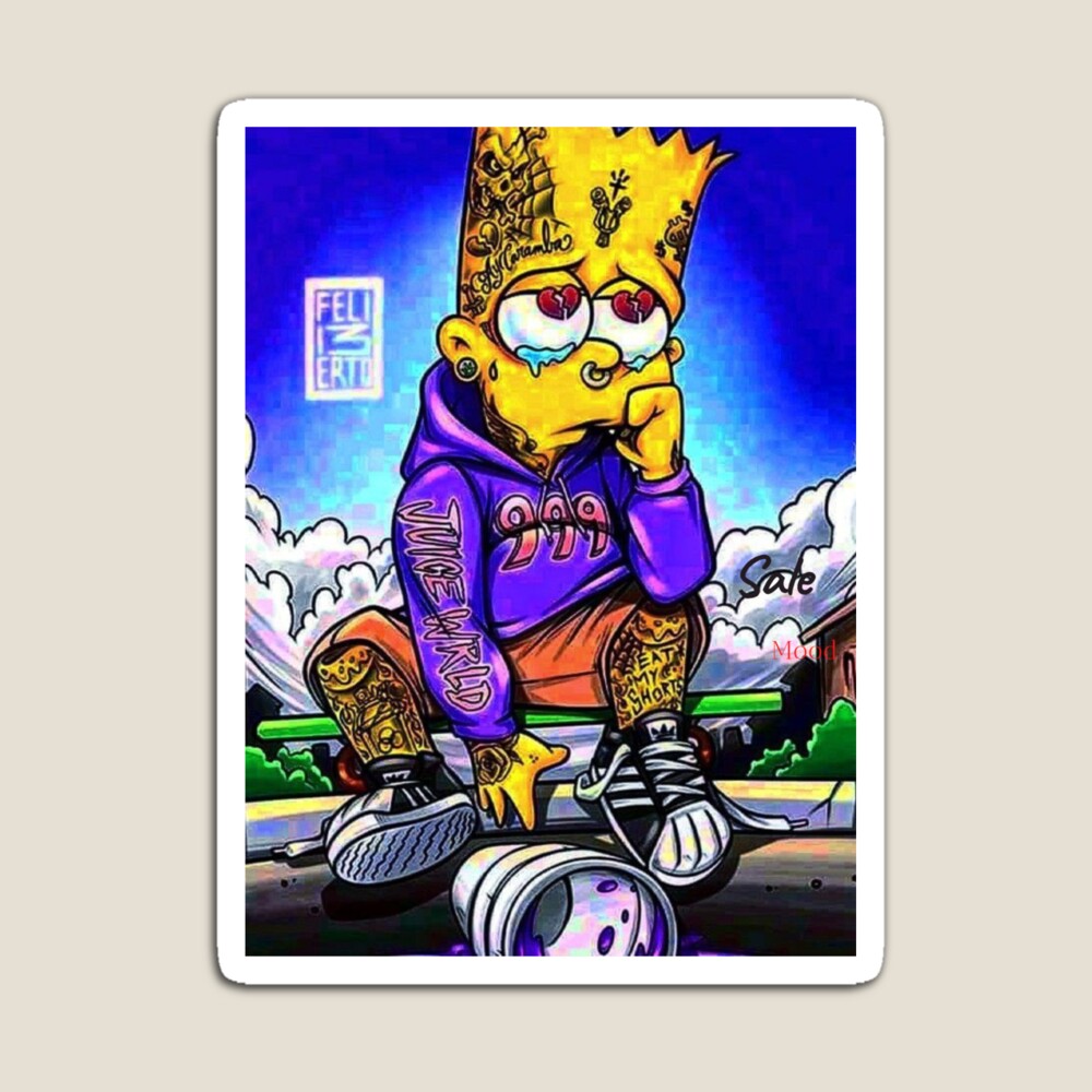 Sad Bart  Art Board Print for Sale by StudioKZK