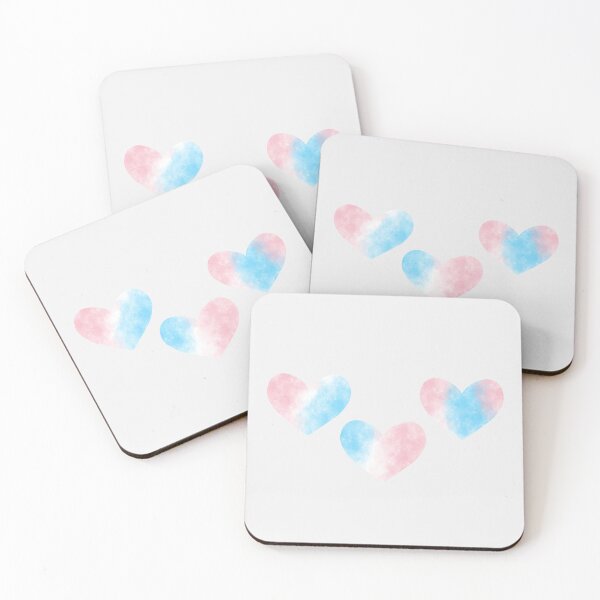 Item preview, Pride Hearts - Trans designed and sold by TheeForestFox Shop.