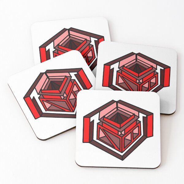 Item preview, Square Code Red designed and sold by courtartz.