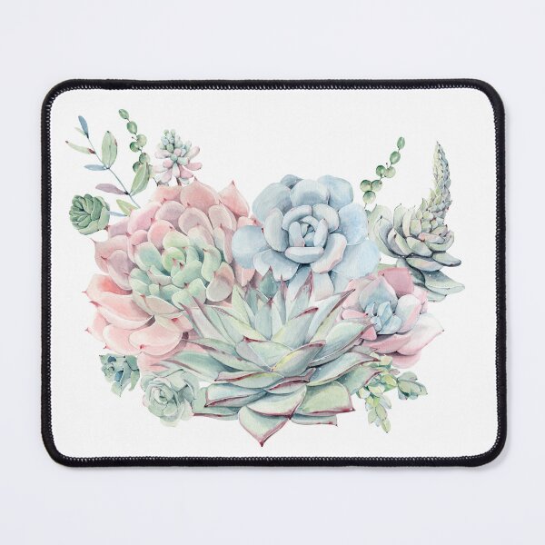 Item preview, Pretty Succulents Pink and Green Desert Succulent Illustration designed and sold by GlowinUp Shop.