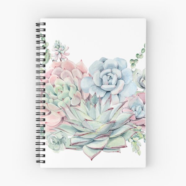 Item preview, Pretty Succulents Pink and Green Desert Succulent Illustration designed and sold by GlowinUp Shop.