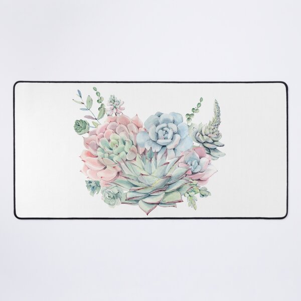 Item preview, Pretty Succulents Pink and Green Desert Succulent Illustration designed and sold by GlowinUp Shop.