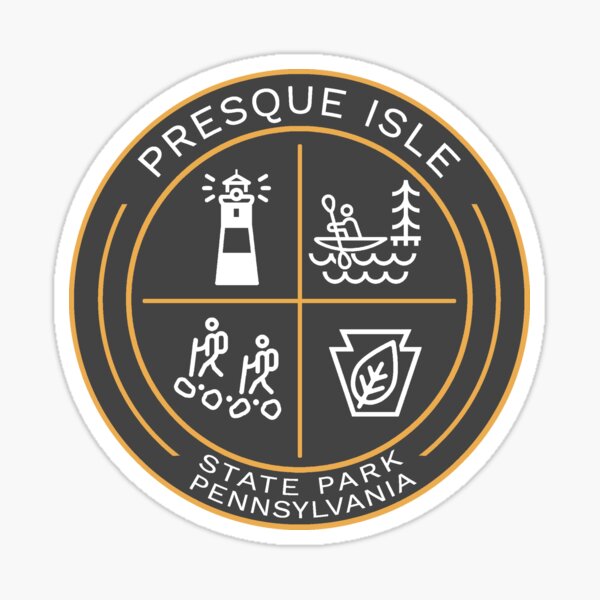 Item preview, Presque Isle State Park Heraldic Logo designed and sold by VanyaKar.
