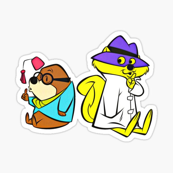 secret squirrel and morocco mole Sticker