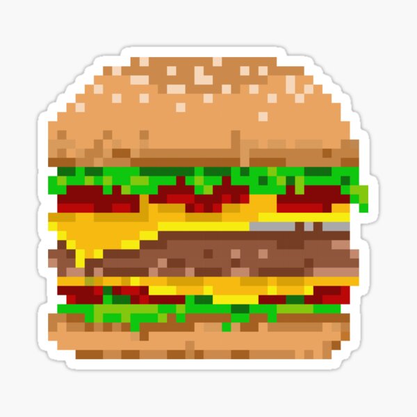 Hamburger Stickers for Sale - Pixels