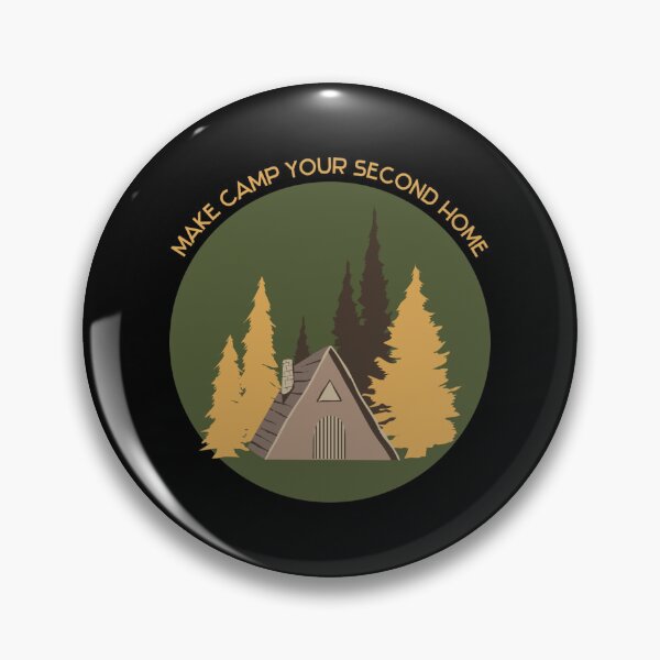 Item preview, Make Camp Your Second Home Custom Camp Camp Life Camping Friend Camping Lover Sticker designed and sold by lelaalicesr.
