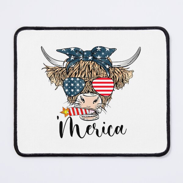 Item preview, 4th of July Highland Cow designed and sold by EthelMonahan.