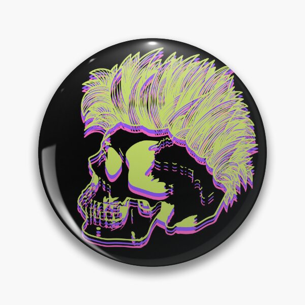 Item preview, Colorful Punk Rock Skull designed and sold by Constant Readers.