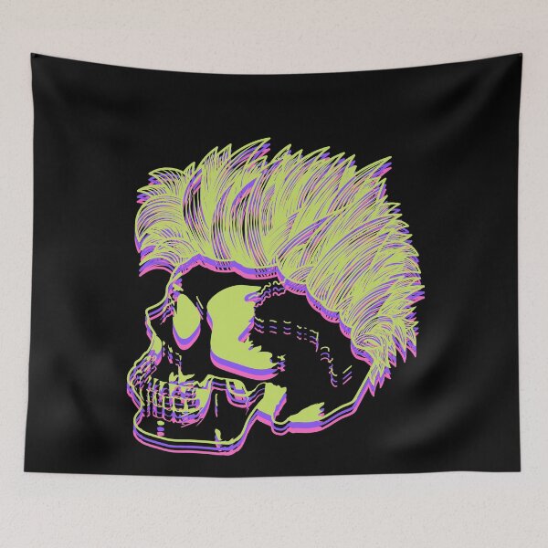 Item preview, Colorful Punk Rock Skull designed and sold by Constant Readers.