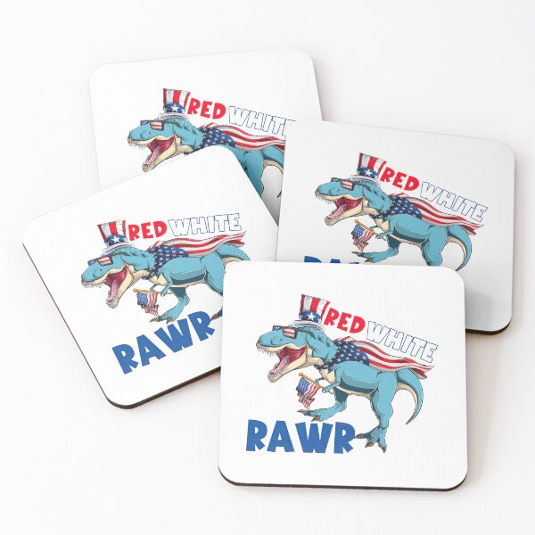 Item preview, 4th of July Red White Rawr designed and sold by EthelMonahan.