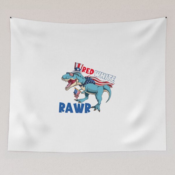 Item preview, 4th of July Red White Rawr designed and sold by EthelMonahan.