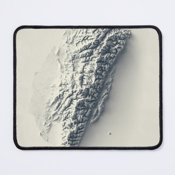 Item preview, Taiwan Relief Map 3D digitally-rendered designed and sold by ThinkAboutMaps.