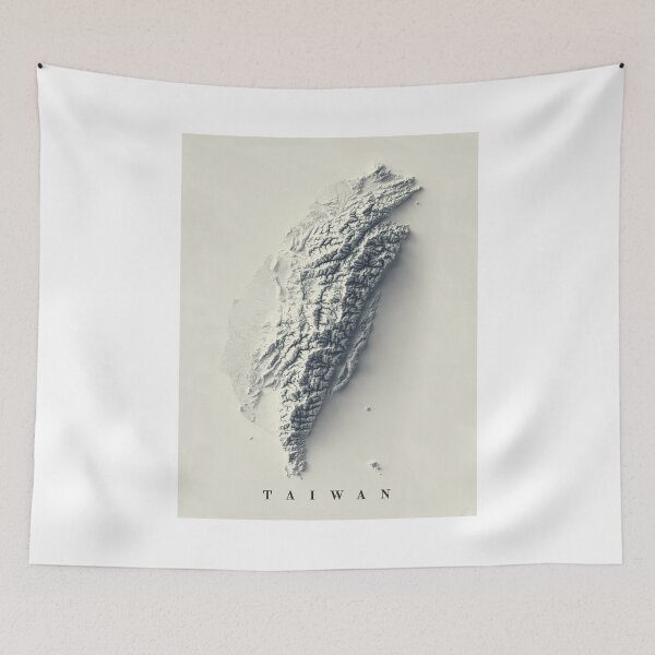 Item preview, Taiwan Relief Map 3D digitally-rendered designed and sold by ThinkAboutMaps.