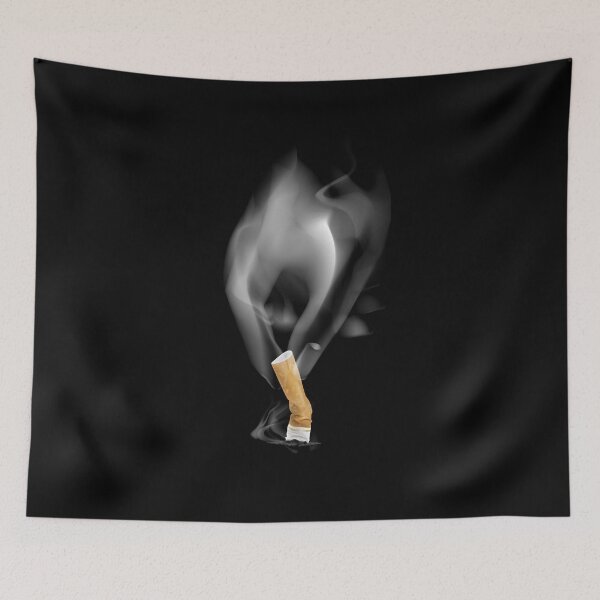 Item preview, Cigarrillo antitabaco siendo apagado por su humo designed and sold by mirrorimages.