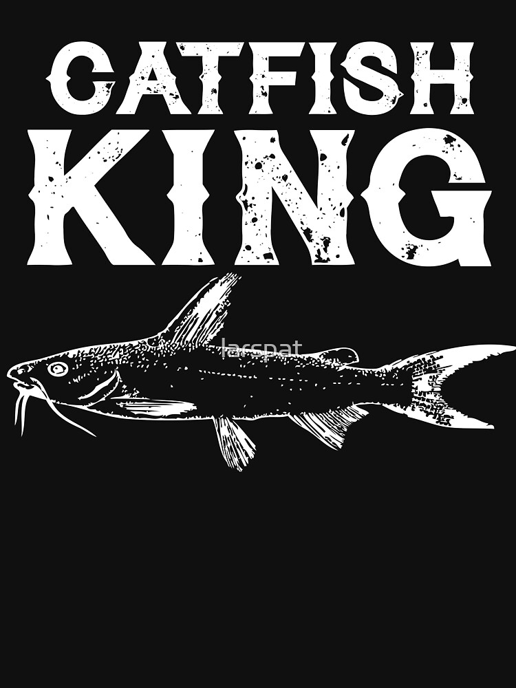 "Catfish King Fishing Reel Design" Tshirt by larspat Redbubble