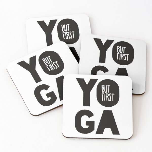 Item preview, Yoga Meditation Zen Quote - But First, Yoga. designed and sold by imjuliana.