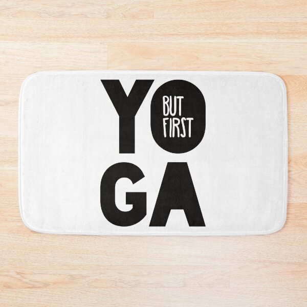 Item preview, Yoga Meditation Zen Quote - But First, Yoga. designed and sold by imjuliana.