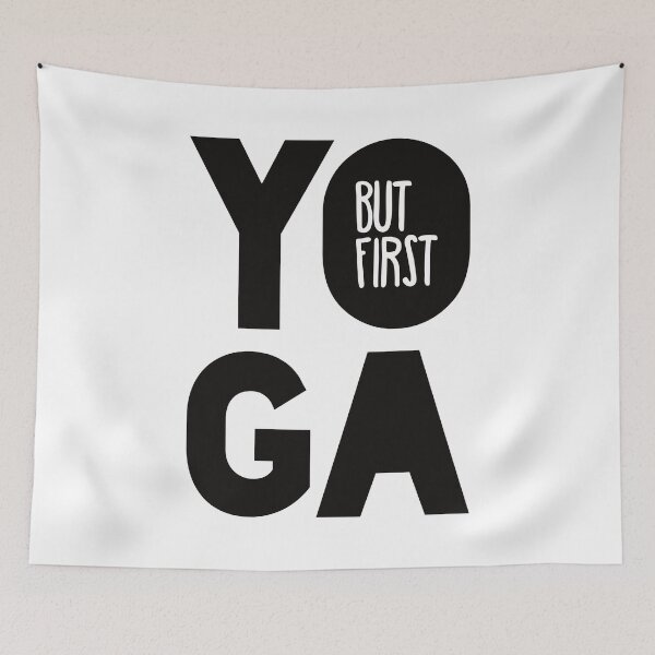 Item preview, Yoga Meditation Zen Quote - But First, Yoga. designed and sold by imjuliana.