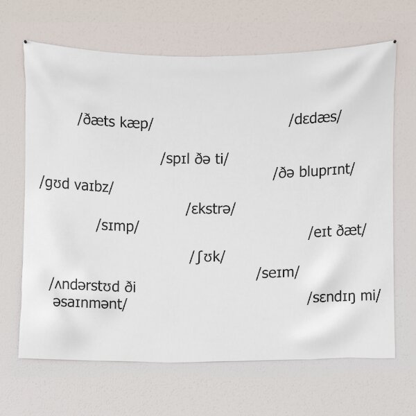 Item preview, Slang but in IPA designed and sold by sporadicdoodlin.