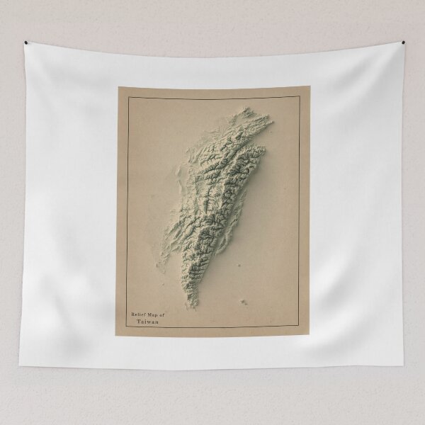 Item preview, Taiwan Relief Map 3D digitally-rendered designed and sold by ThinkAboutMaps.