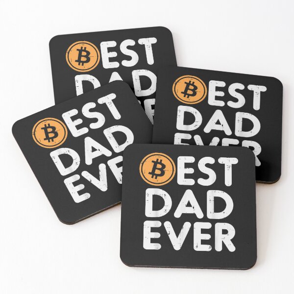 Item preview, Mens Best Dad Ever Bitcoin Crypto Cryptocurrency Daddy Papa Men  designed and sold by FideliaShop.