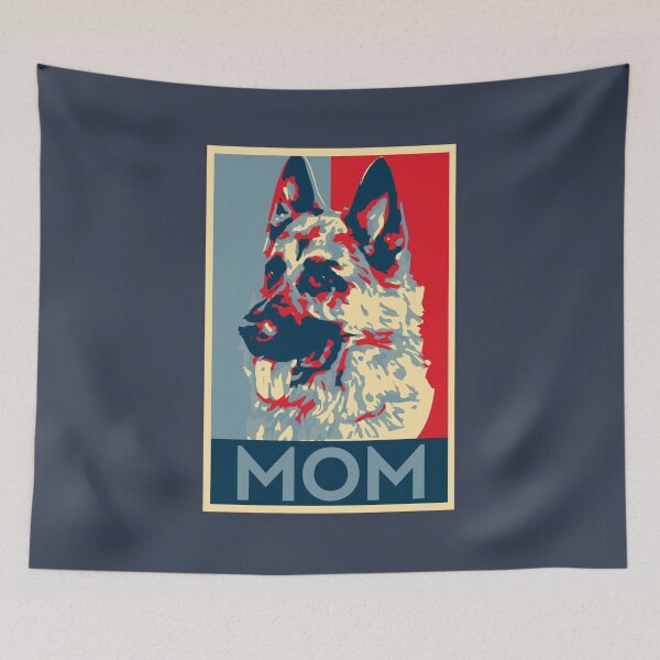 Item preview, German Shepherd Mom Retro Style K9 Women Police Military K 9  designed and sold by DropaRonny.