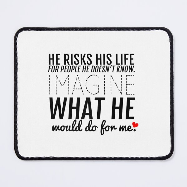 Item preview, He Risks His LifeMilitary, Police, Firefighter Wife, Etc designed and sold by DropaRonny.