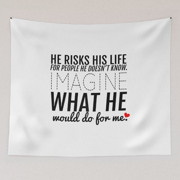 Item preview, He Risks His LifeMilitary, Police, Firefighter Wife, Etc designed and sold by DropaRonny.
