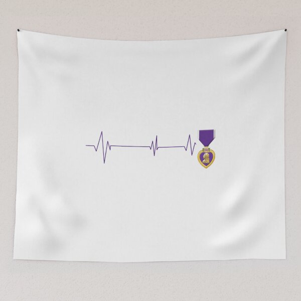Item preview, Heart Beats Purple Heart US Military Purple Heart Veteran designed and sold by DropaRonny.