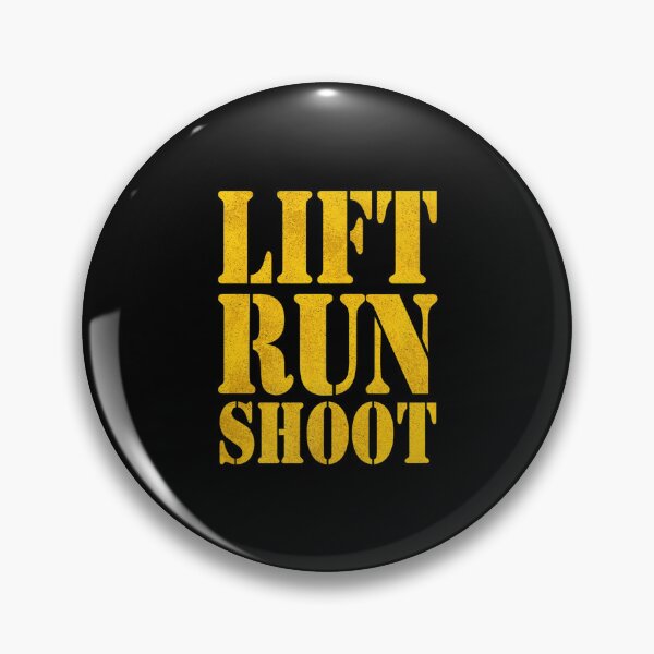 Item preview, Lift Run Shoot military Police operator fitness gym day designed and sold by DropaRonny.