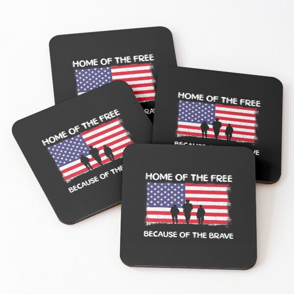 Item preview, Home Of The Free Because Of The Brave Military Veterans designed and sold by DropaRonny.