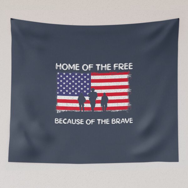 Item preview, Home Of The Free Because Of The Brave Military Veterans designed and sold by DropaRonny.
